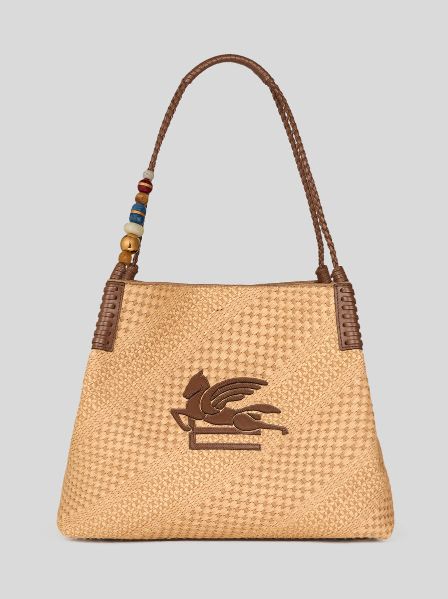 LARGE RAFFIA LIBRA TOTE BAG | Etro Libra | ETRO