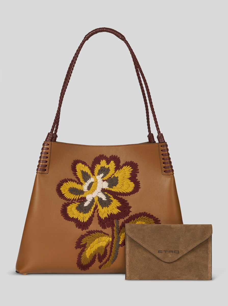 MEDIUM LIBRA TOTE BAG WITH EMBROIDERY