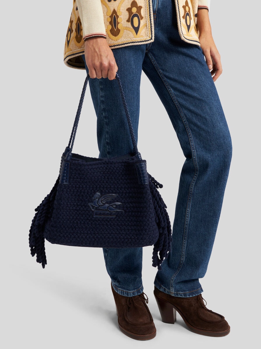 ETRO ジャカードデニム ミディアム リブラ トートバッグ リブラ トートバッグ ミディアム | エトロ