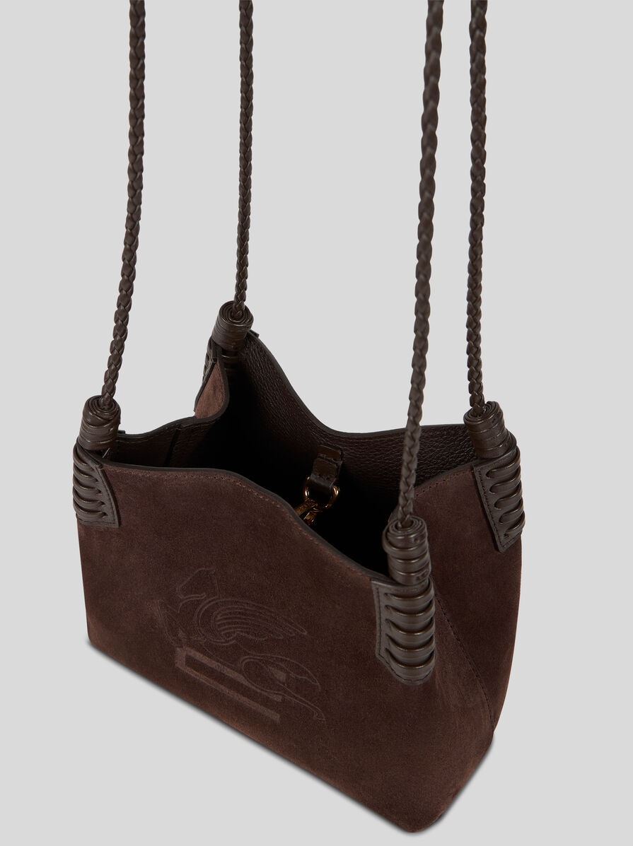 MINI LIBRA TOTE BAG IN SUEDE | Cross Body Bags | ETRO