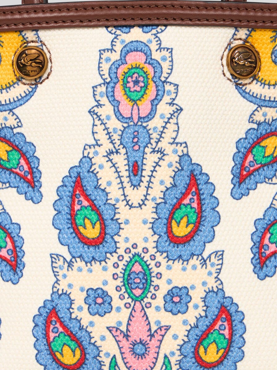 【ETRO】エトロエッセンシャル プリントキャンパス バッグ ミニ エトロエッセンシャル プリントキャンパス バッグ ミニ | エトロ