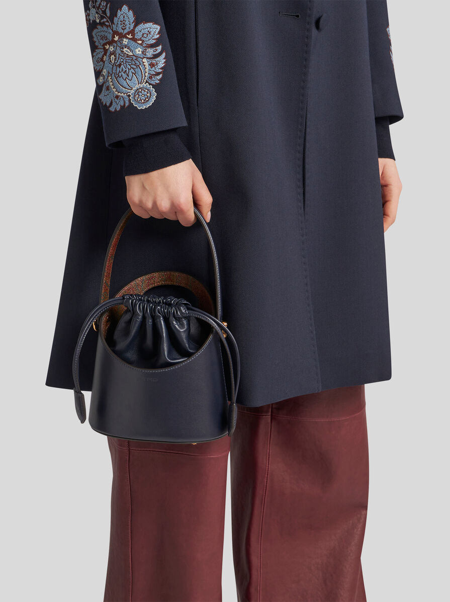 【ETRO】ブラウン ショルダーバッグ「Saturno Medium」バケット Etro Saturno leather women's bag wp1e0001au021 Camel