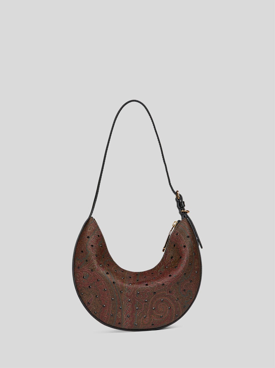 【ETRO】エトロ エッセンシャル ホーボーバッグ スモール ラインストーン エトロエッセンシャル ホーボーバッグ スモール
