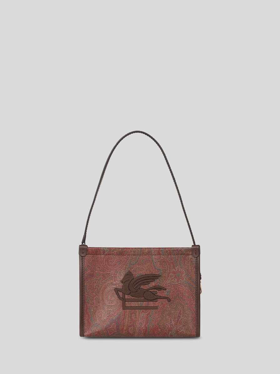 ハンドバッグ ETRO POUCH PAISLEY MEDIA CON PEGASO Etro Medium Black Paisley Pouch With Pegasus | italist