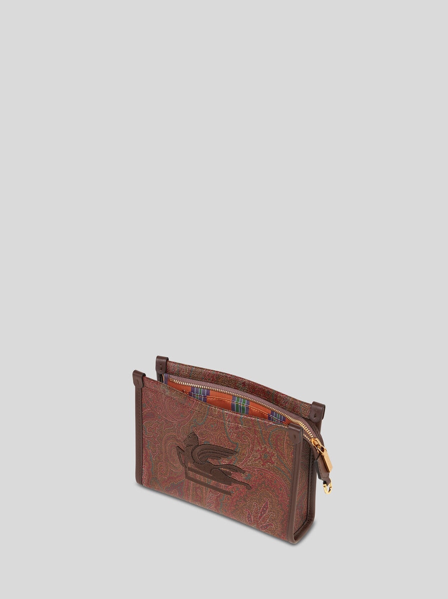 ハンドバッグ ETRO POUCH PAISLEY MEDIA CON PEGASO Etro Medium Black Paisley Pouch With Pegasus | italist