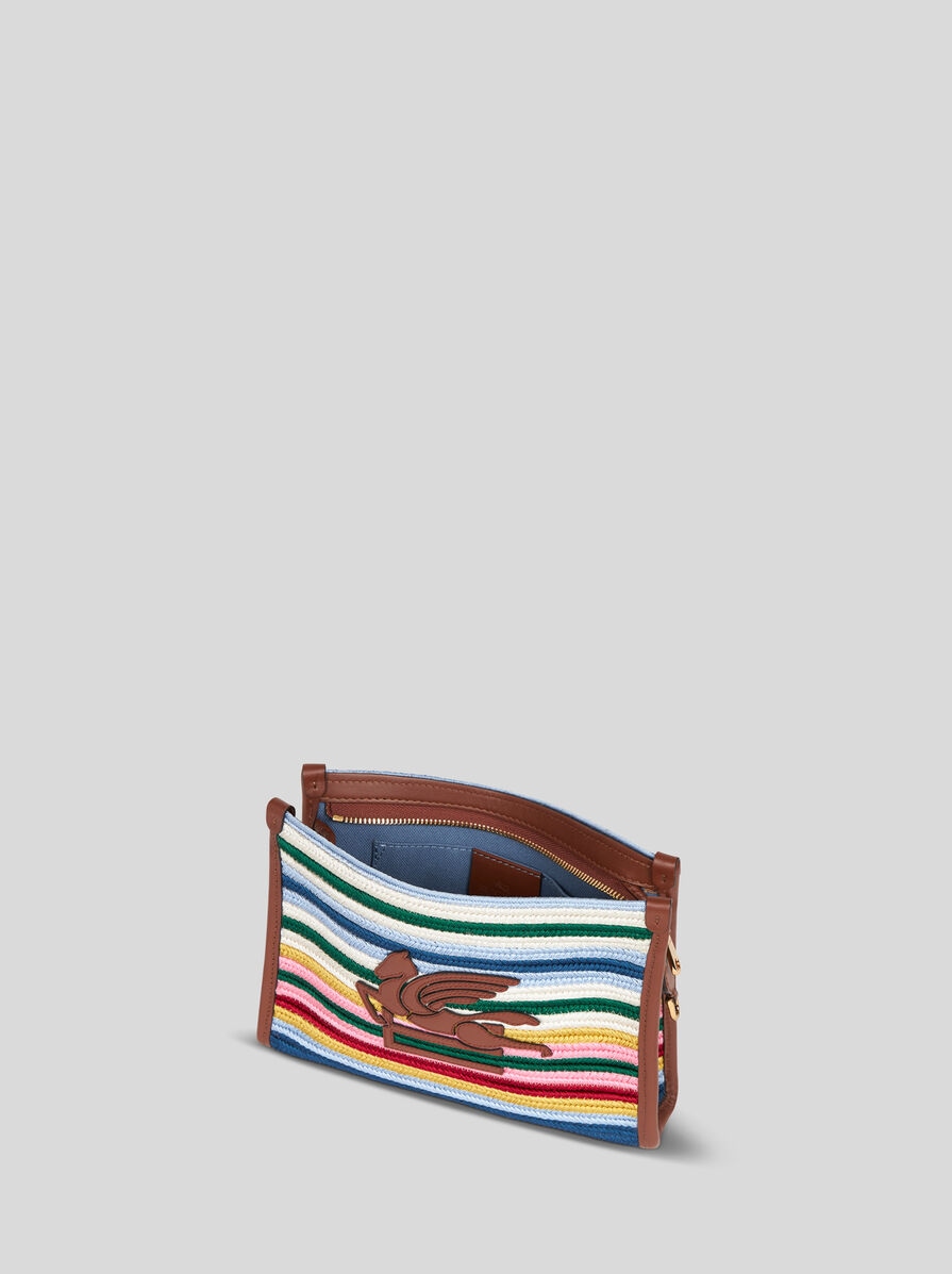 【ETRO】ストライプ ファブリック クラッチ/関税込 ストライプ ファブリック クラッチ | エトロ