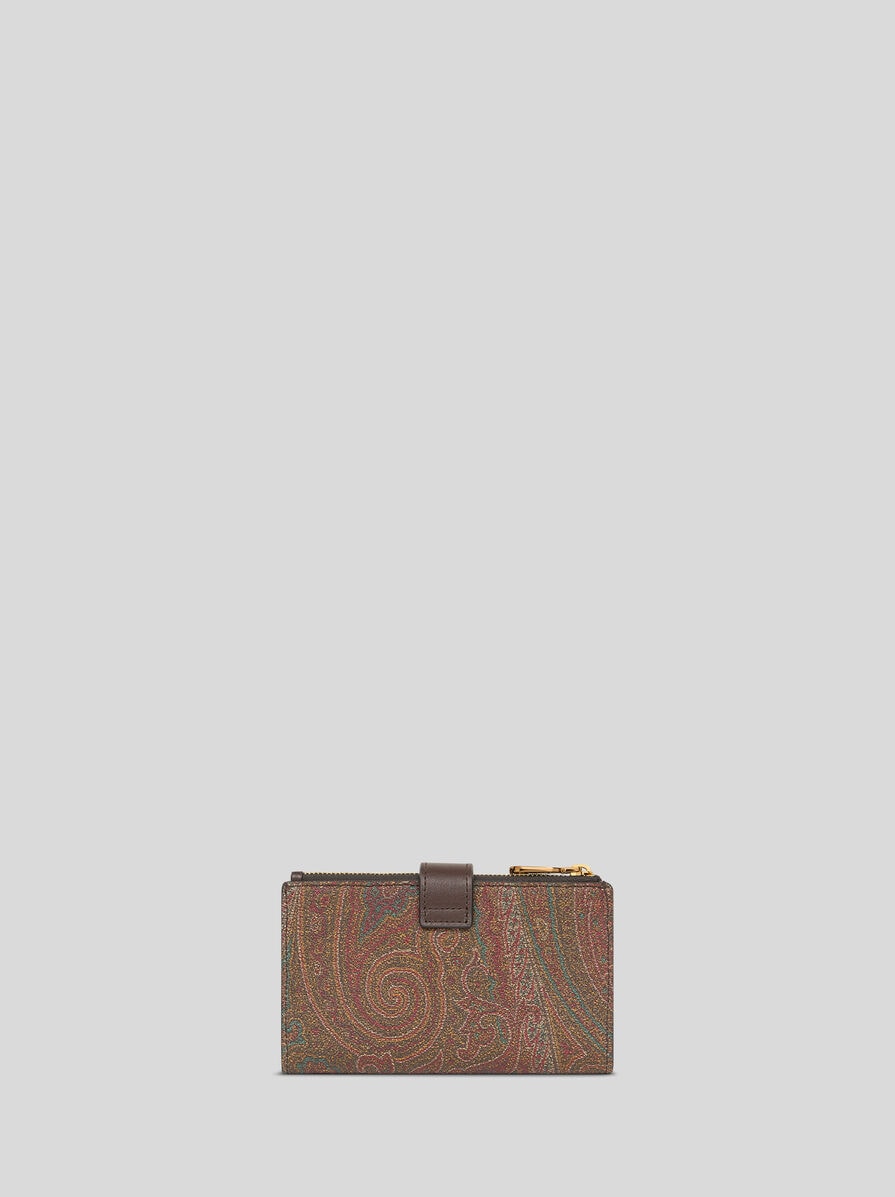 【★完売必至★】ETRO ☆ ペイズリー ジャカード ウォレット ETRO】 ペイズリー ジャカード フォールドオーバー ウォレット
