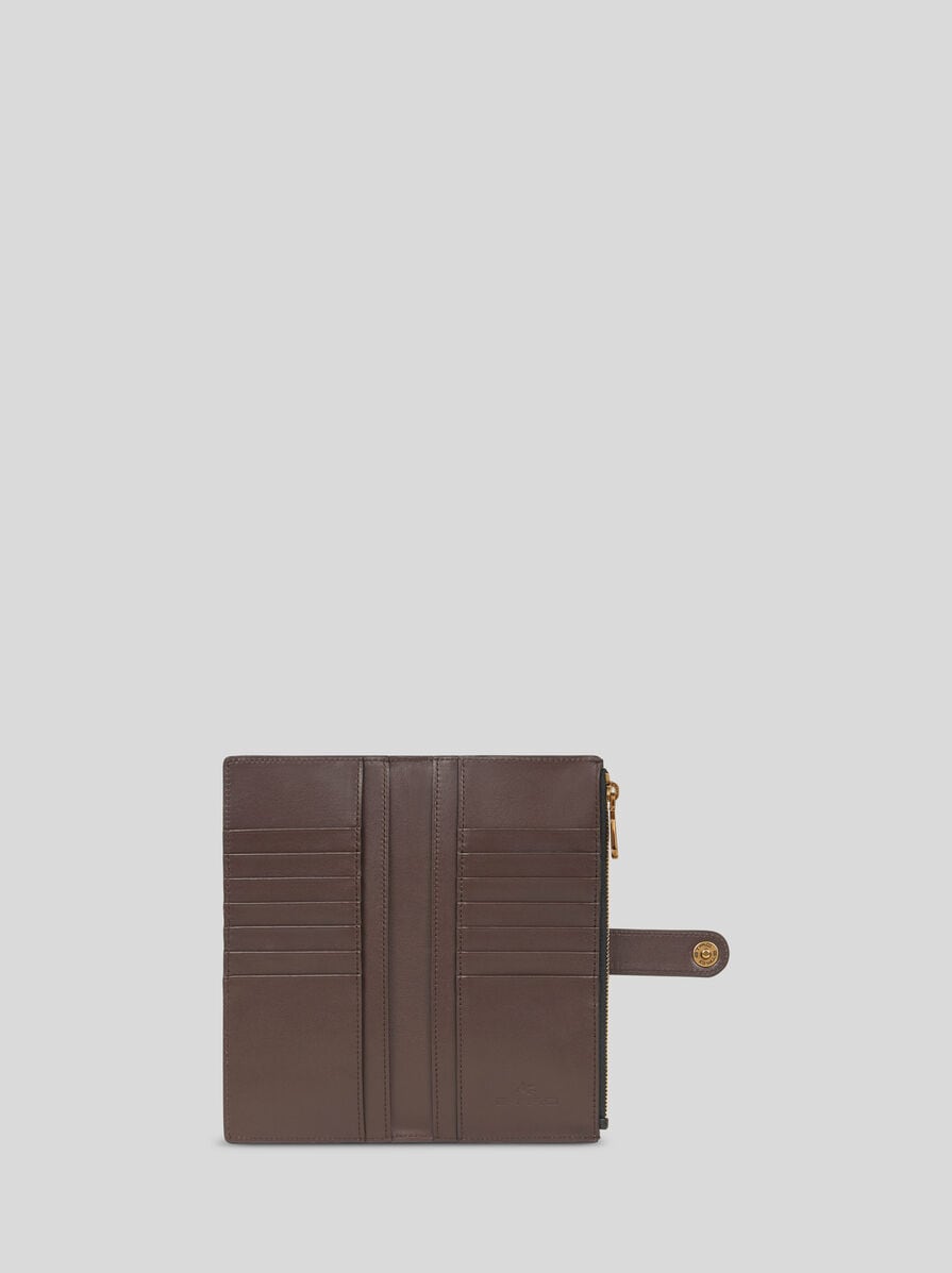 【ETRO】 ペガソボタン レザー ウォレット ミニ財布 ペガソボタン レザー ウォレット | エトロ