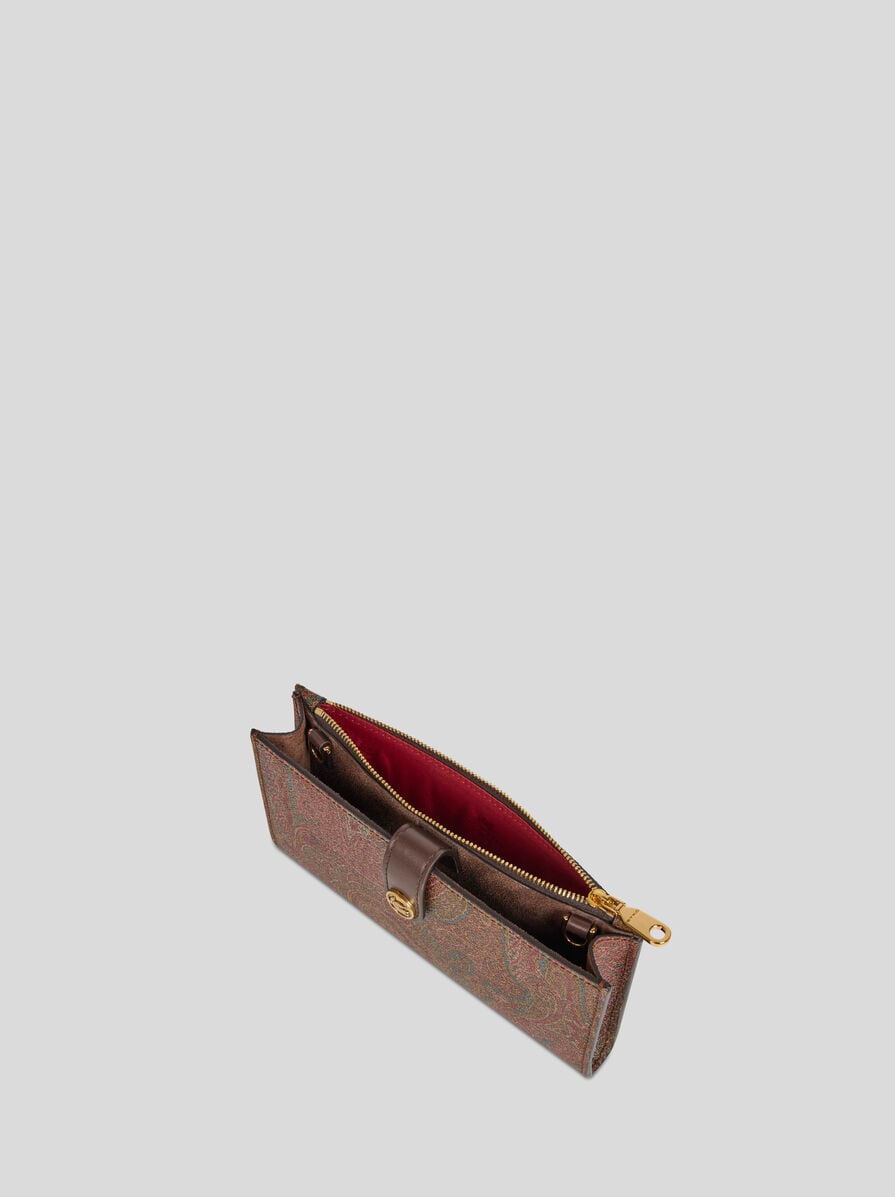 美品✨ストラップ外してもヨシ✨　ETRO　エトロ　お財布ショルダー ETRO エッセンシャル アルニカ ウォレット ショルダーストラップ付き