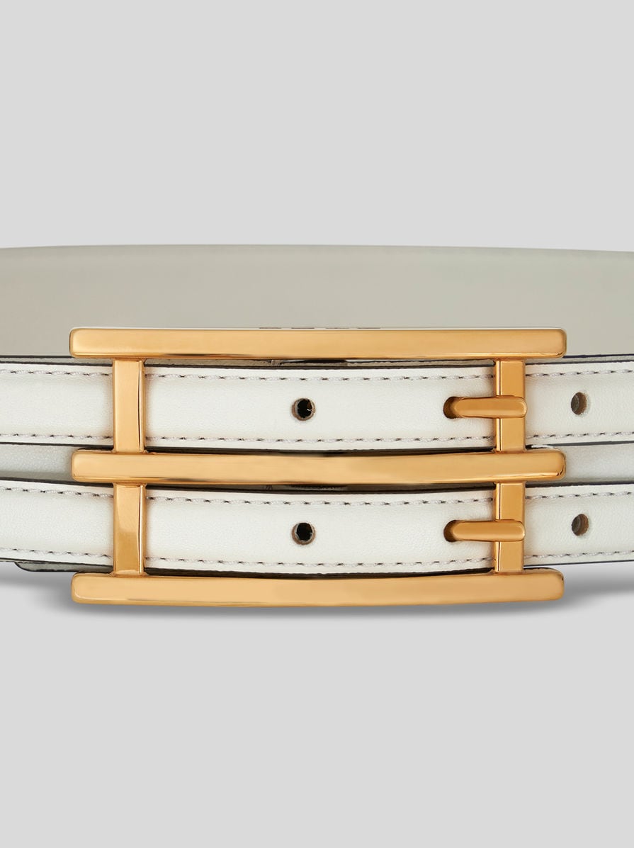 専用　エトロ☆ベルト☆布生地×レザー☆新品同様☆ WOVEN LEATHER BELT