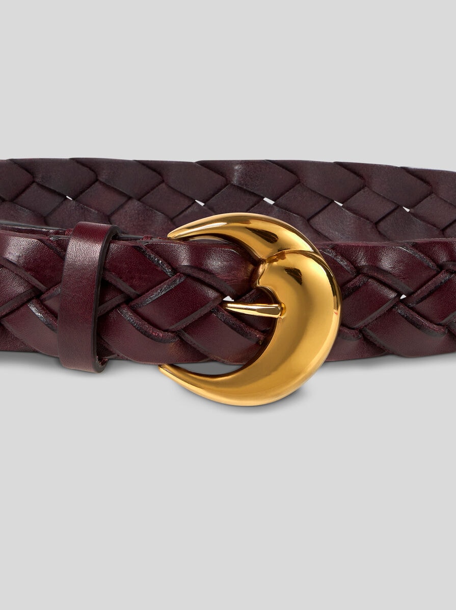 【ETRO】 Woven leather belt WOVEN LEATHER BELT