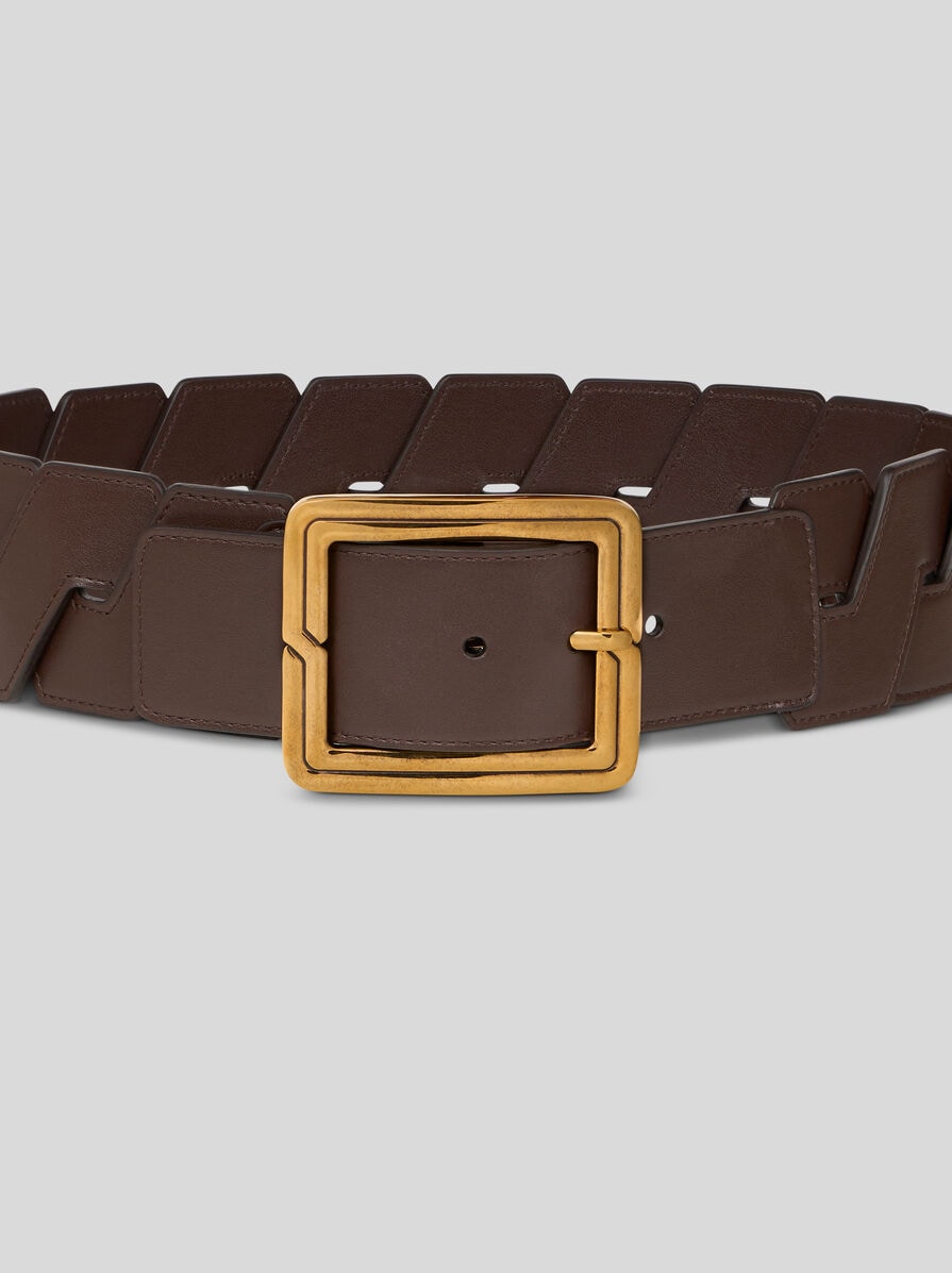 WOVEN LEATHER BELT