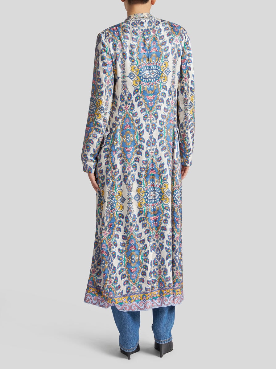 DUSTER COAT WITH PEGASO BUTTONS | Coats and Outerwear | ETRO
