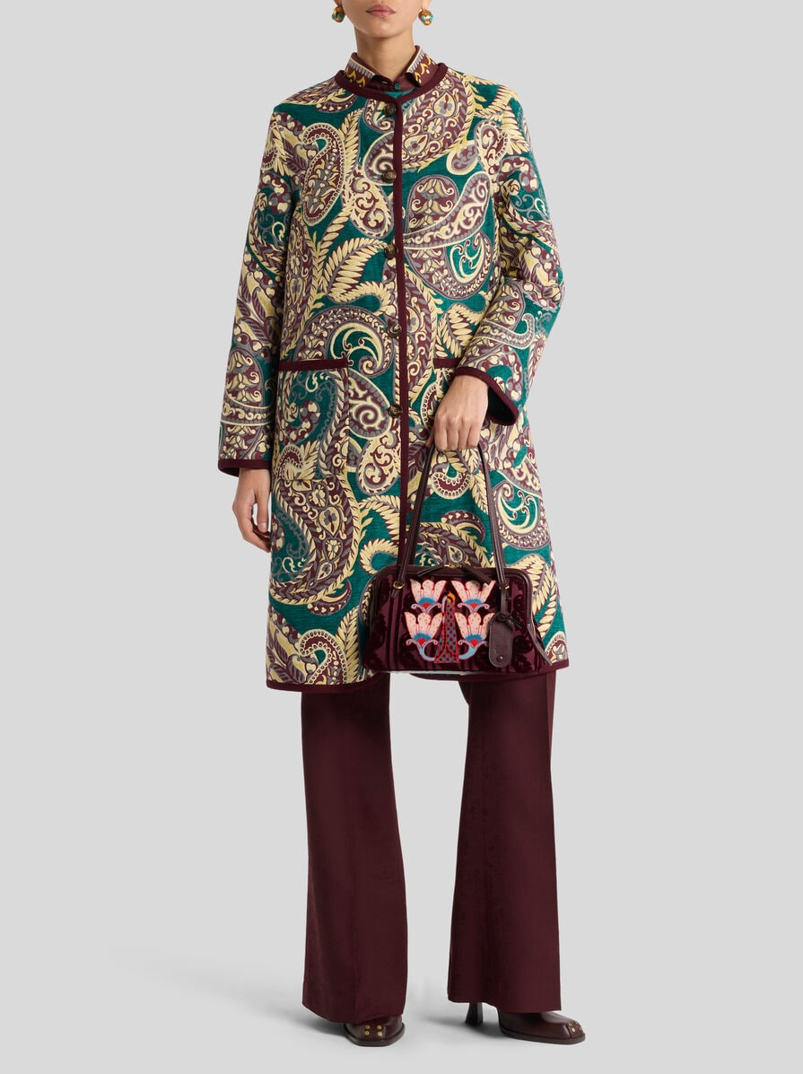 【ETRO】リバーシブル シェニール ジャカード ケサ ETRO リバーシブル シェニール ジャカード コート マルチカラー