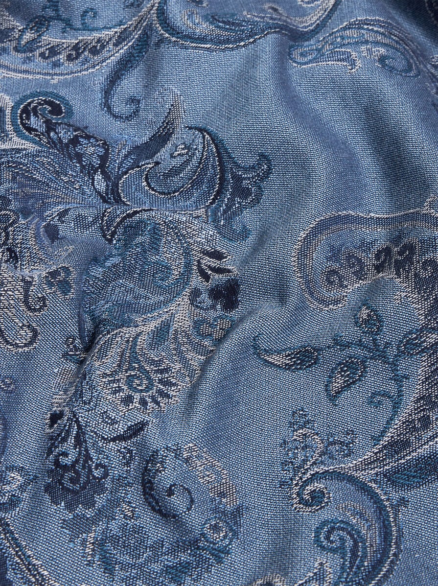 【★完売必至★】ETRO ☆ ジャカード デニム オーバーシャツ ジャカード デニム オーバーシャツ | エトロ