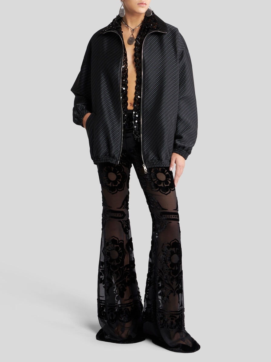 DIAGONAL JACQUARD BOMBER JACKET | Coats and Outerwear | ETRO