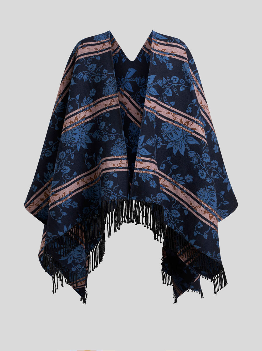 【ETRO】フィルクーペ ジャカード ケープ フローラル ジャカード ケープ | エトロ
