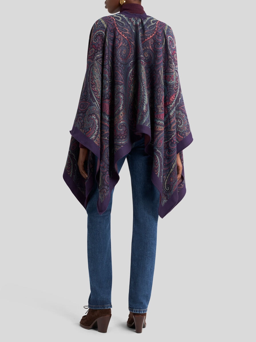 【★完売必至★】ETRO ☆ ウール＆カシミア ケープ トップス ウール＆カシミア ケープ トップス | エトロ
