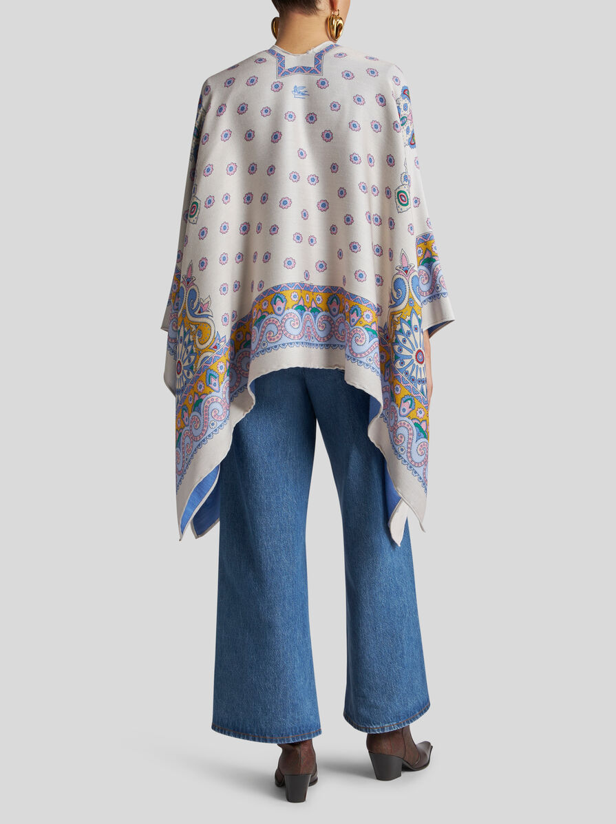 ポンチョ・ケープ ETRO SS25 CAPE WITH DAISIES (WRBD0004 AV598X0800) CAPE WITH DAISIES | Coats and Outerwear | ETRO