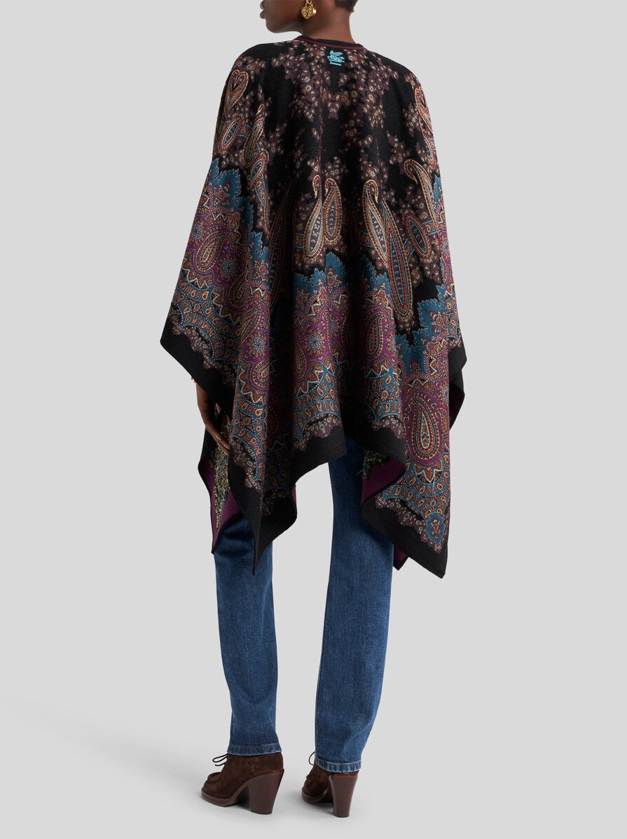ETROウォッシャブル ウールスローケット 140x70cm CAP704CS34] CAPERTICA(カペルチカ) Super 140's Washable Wool