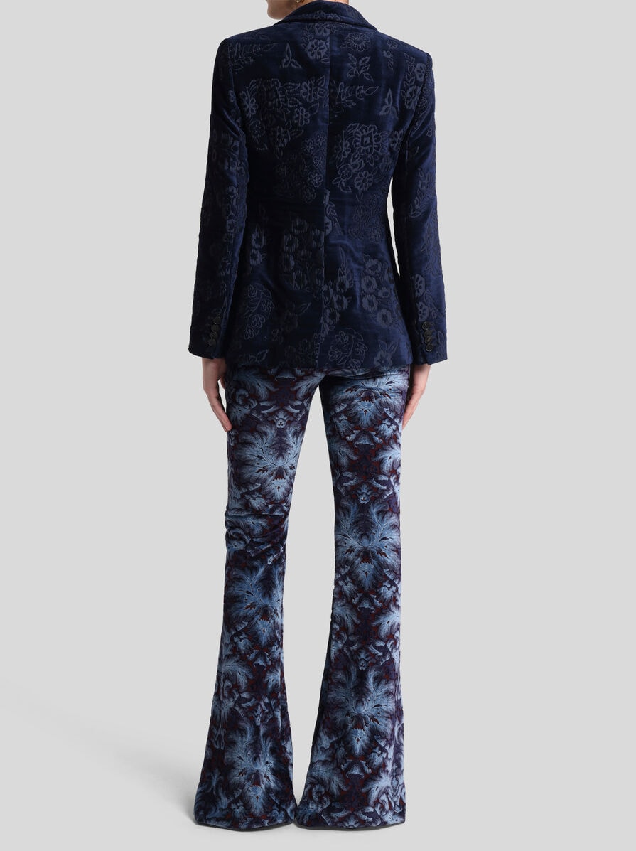 ジャケット ETRO Woman Jacket Multicolor WRCA0025AV599 X0892 ETRO Green Floral Cotton Jacket - Women's Fashion