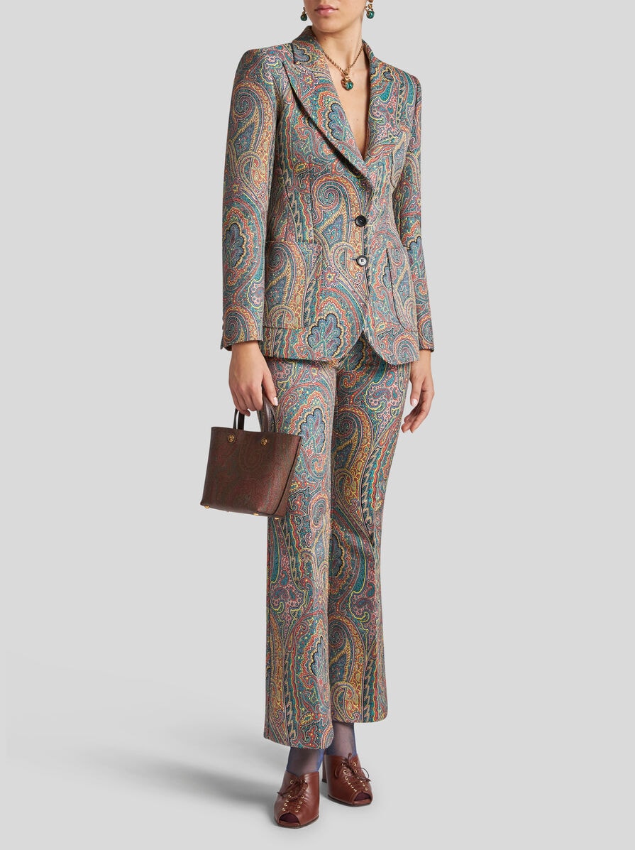 【ETRO】ペイズリー プリント シングルブレスト ブレザー シングルブレスト 総柄ペイズリー ブレザー | エトロ