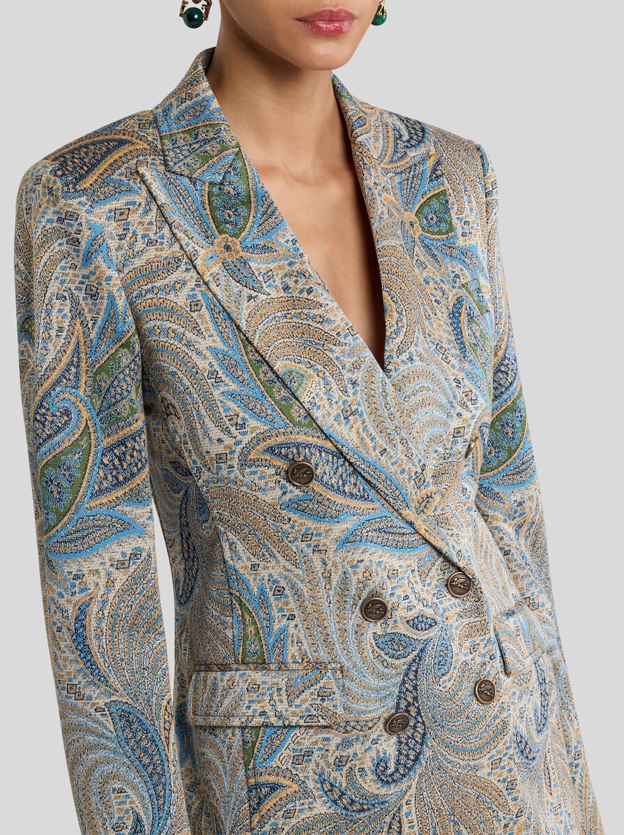 【★完売必至★】ETRO ☆ ダブルブレスト ペイズリー ジャケット ☆完売必至☆】ETRO ☆ ダブルブレスト ペイズリー ジャケット