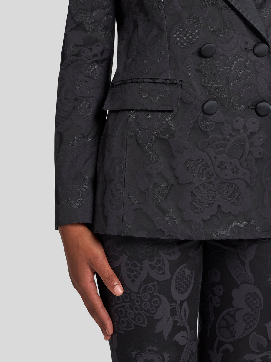 【ETRO】ダブルブレスト ジャカード ジャケット ジャカード ダブルブレストジャケット | エトロ