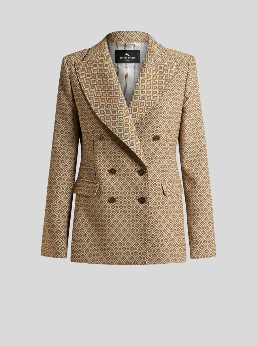 DOUBLE-BREASTED JACQUARD JACKET