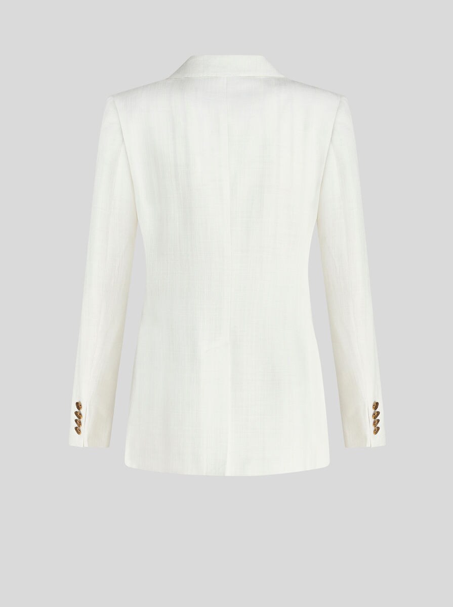 SLUB FABRIC DOUBLE-BREASTED JACKET | Jackets | ETRO