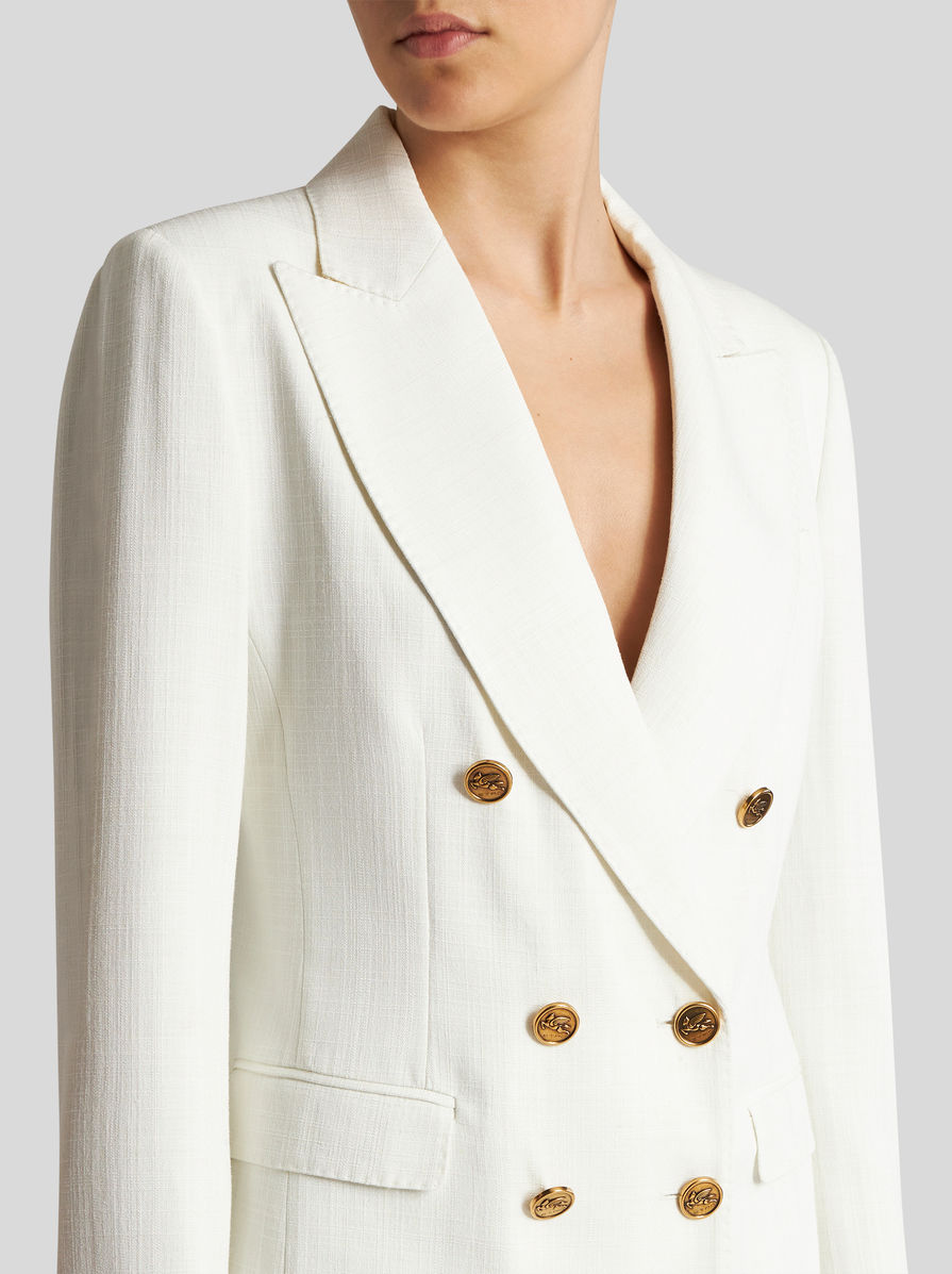 【送料&関税込】Etro Double-breasted Jacket In Slub Fabric SLUB FABRIC DOUBLE-BREASTED JACKET | Jackets | ETRO