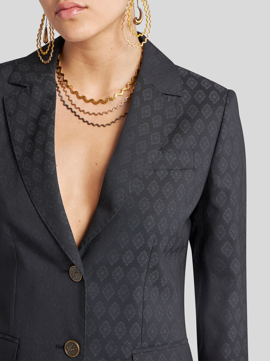 ジャケット ETRO Women Jackets WRCA0062 99TJA52 N0000 Black ETRO: Jacket woman - Black | Etro blazer 121800551 online at