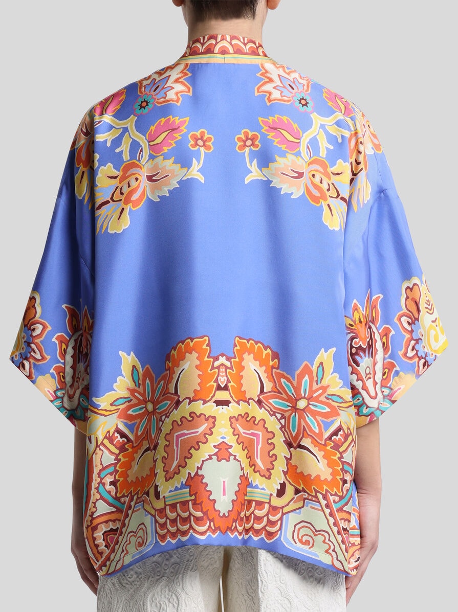 SILK TWILL KESA WITH PRINT