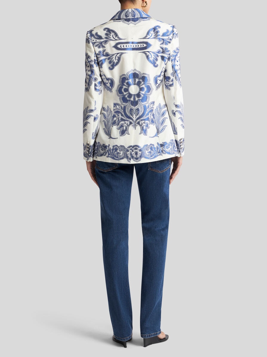 ＥＴＲＯレディース　花柄ジャケット　サイズ42 JACKET WITH FIL COUPÉ JACQUARD FLORAL MOTIF | Jackets | ETRO