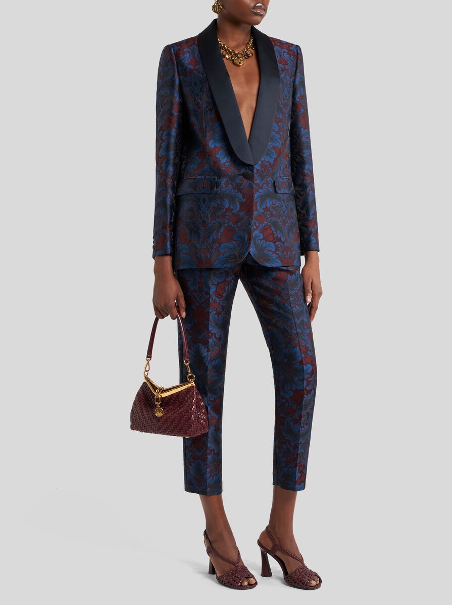 SILK-BLEND JACQUARD JACKET