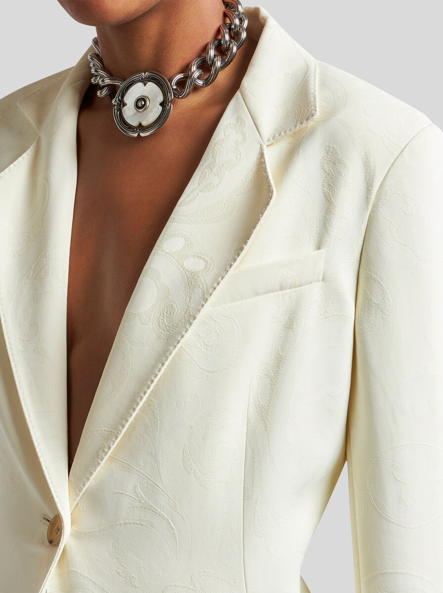 アウターその他 ETRO Woman Blazer White WRCA001099TUDH4 W0001 ETRO: Jacket woman - White | Etro blazer WRCA001099TUDH4