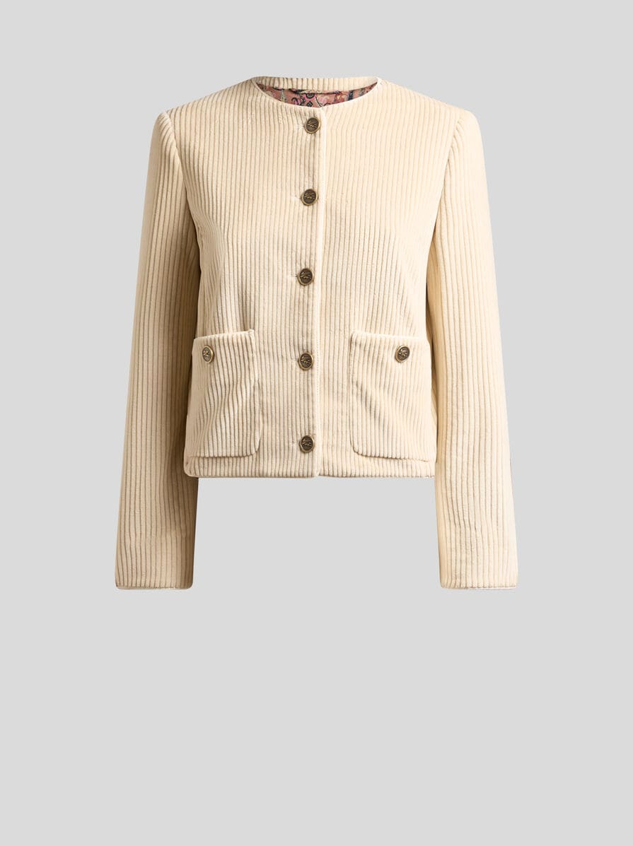 ETRO　エトロ　コーデュロイジャケット 中古・古着通販】ETRO (エトロ) ジャケット グレー サイズ:46