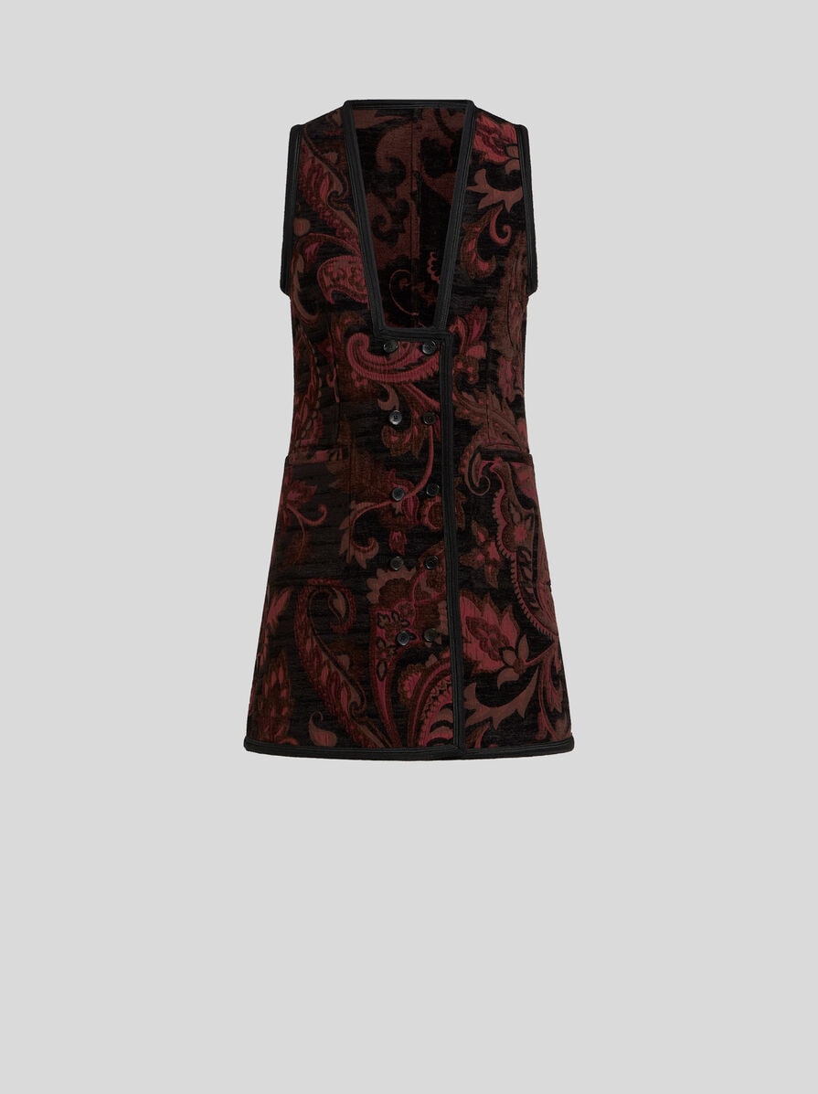 【送料&関税込】Etro Mixed Wool Waist Coat Etro Denim Waistcoat | italist