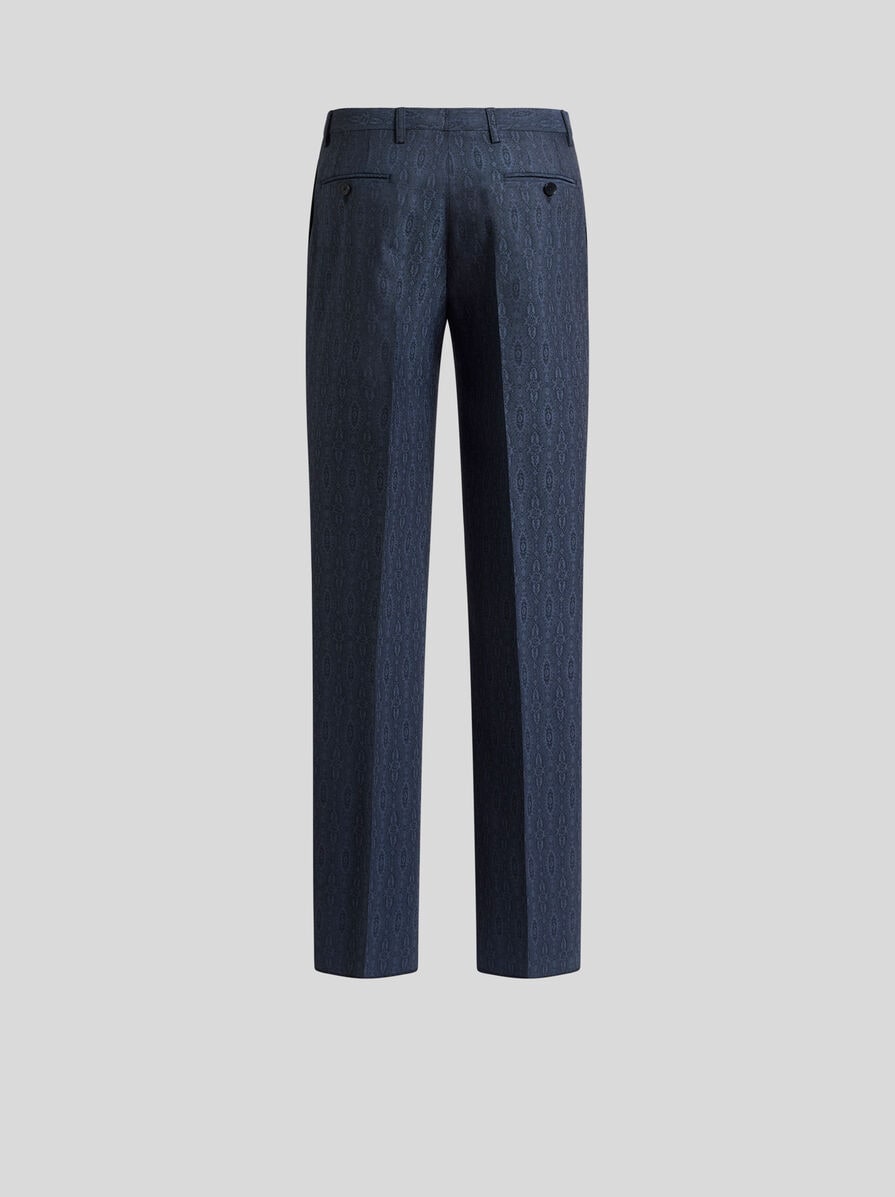 パンツ Etro Wool Trousers With Iconic Motif Etro - Paisley high-rise wide-leg pants Etro