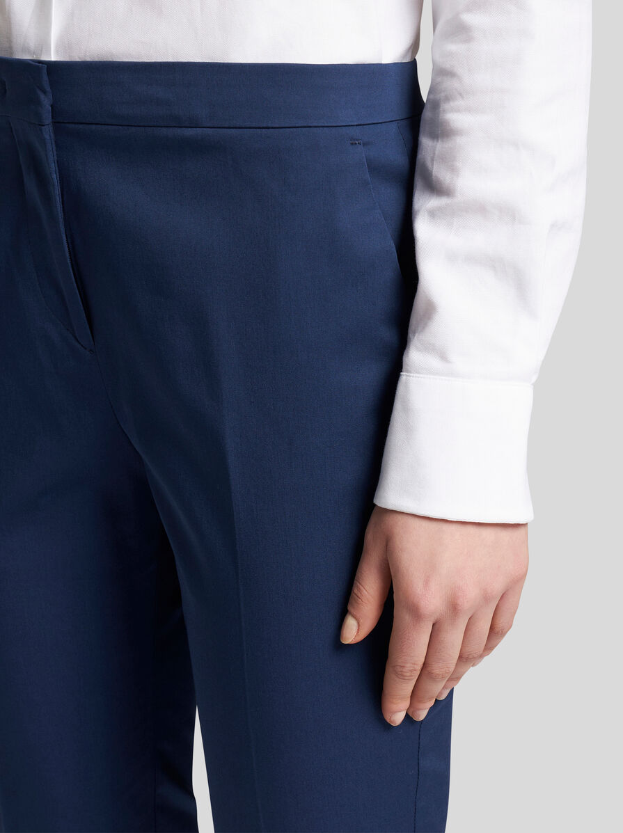 クロップド ストレッチ コットン パンツ | エトロ