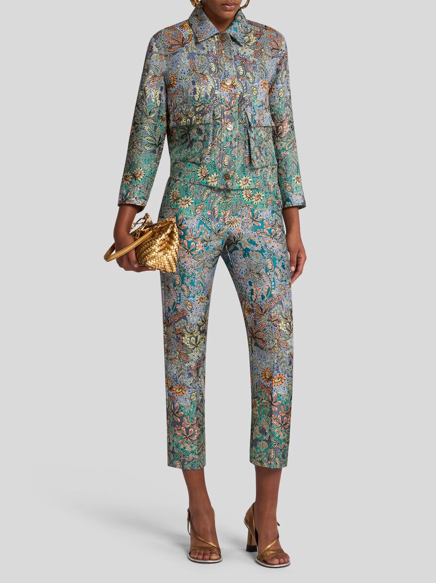 FLORAL CIGARETTE TROUSERS | PANTS | ETRO