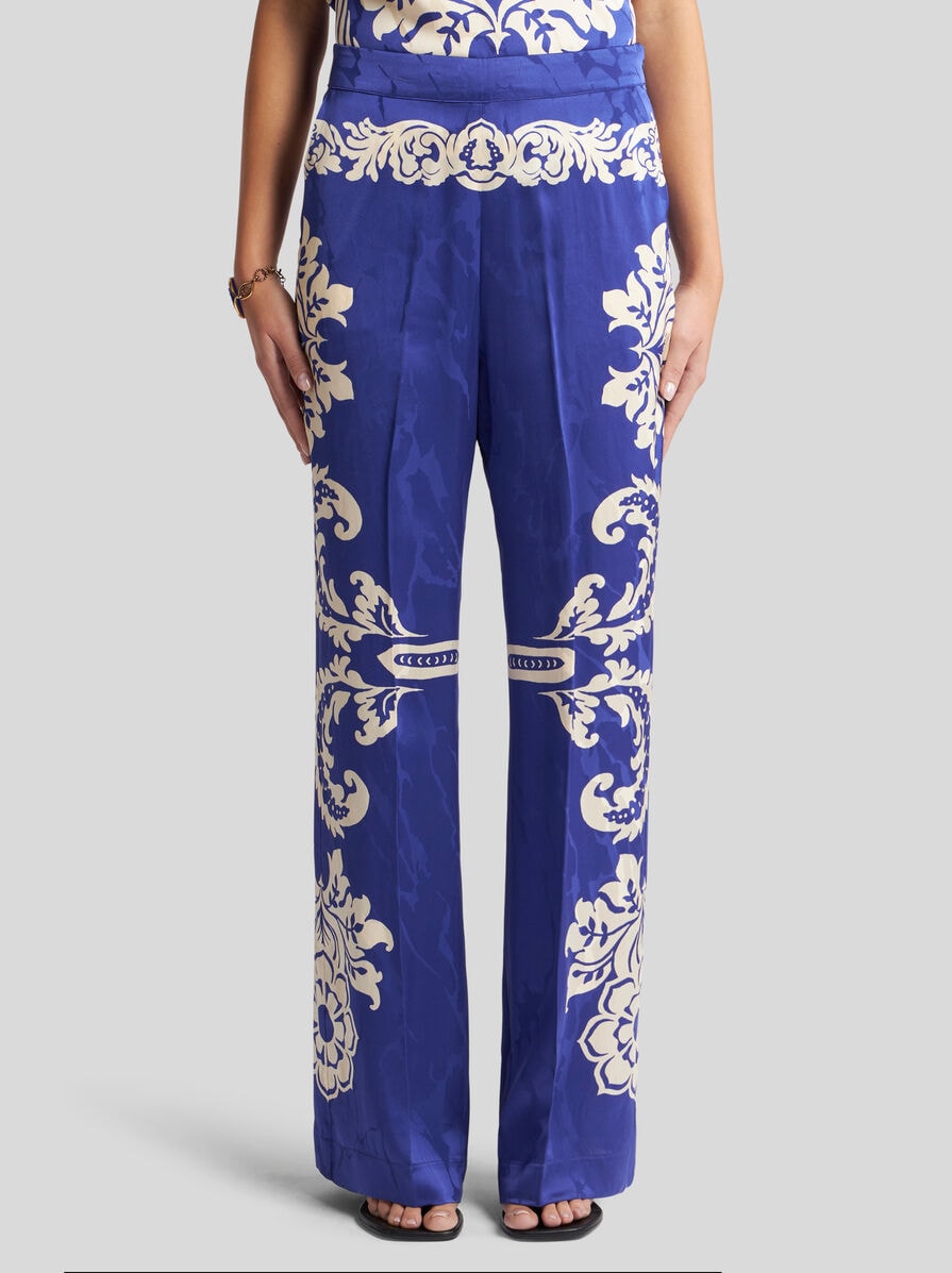 【送料&関税込】Etro Jacquard Palazzo Trousers FLORAL JACQUARD PALAZZO TROUSERS | Trousers | ETRO