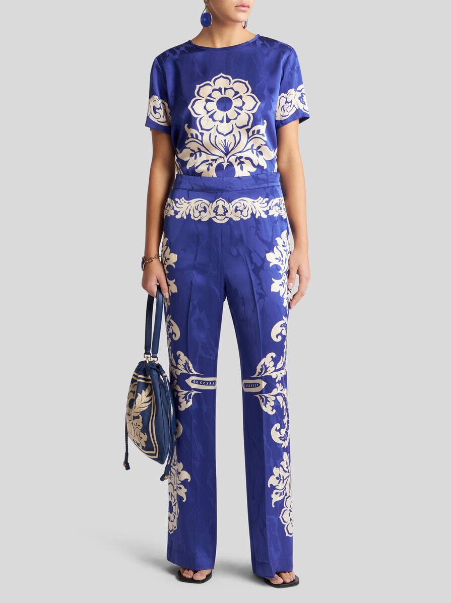 【送料&関税込】Etro Jacquard Palazzo Trousers FLORAL JACQUARD PALAZZO TROUSERS | Trousers | ETRO