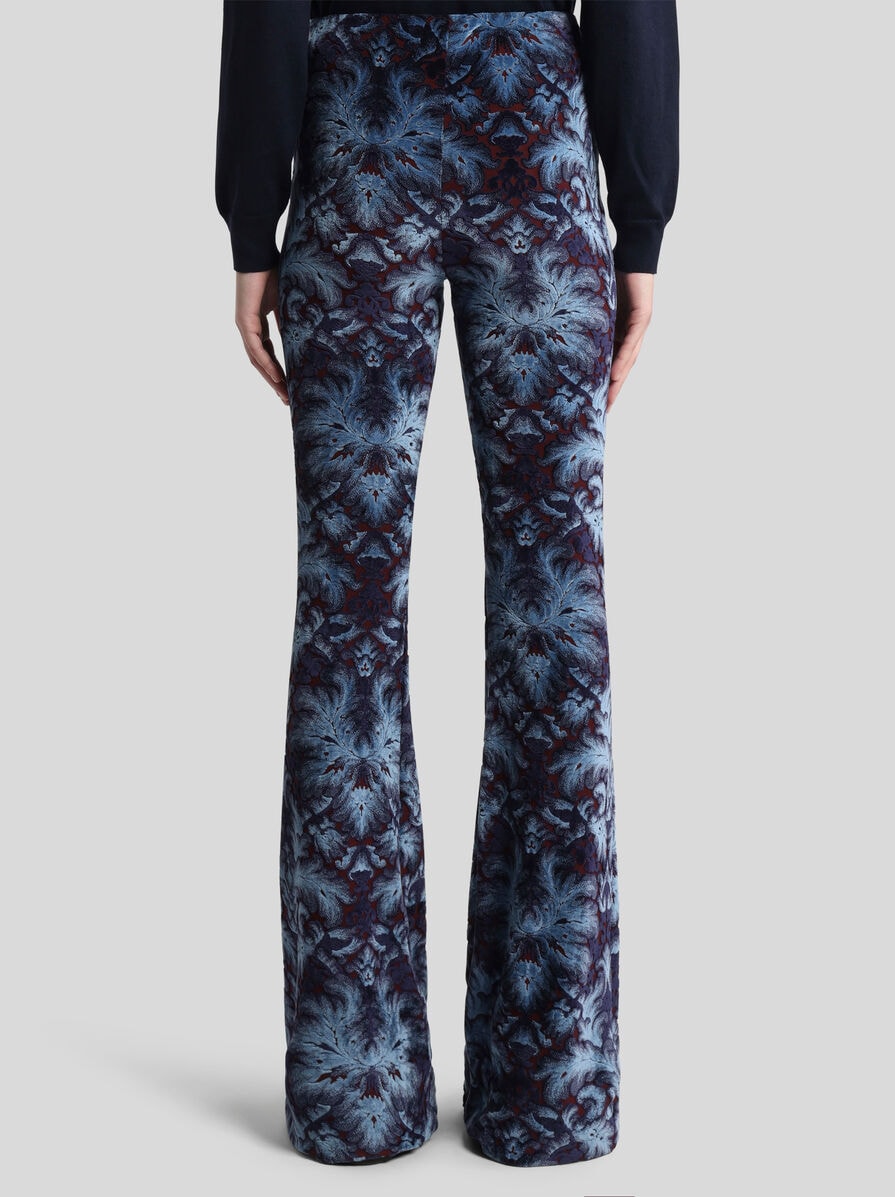 パンツ Etro Multicolored Printed Chenille Flare Trousers ETRO Printed stretch-chenille flared pants | NET-A-PORTER