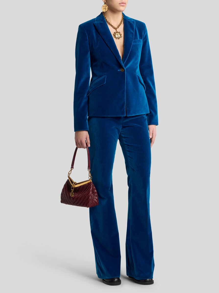 【送料&関税込】Etro Velvet Trousers ETRO Velvet straight-leg pants | NET-A-PORTER