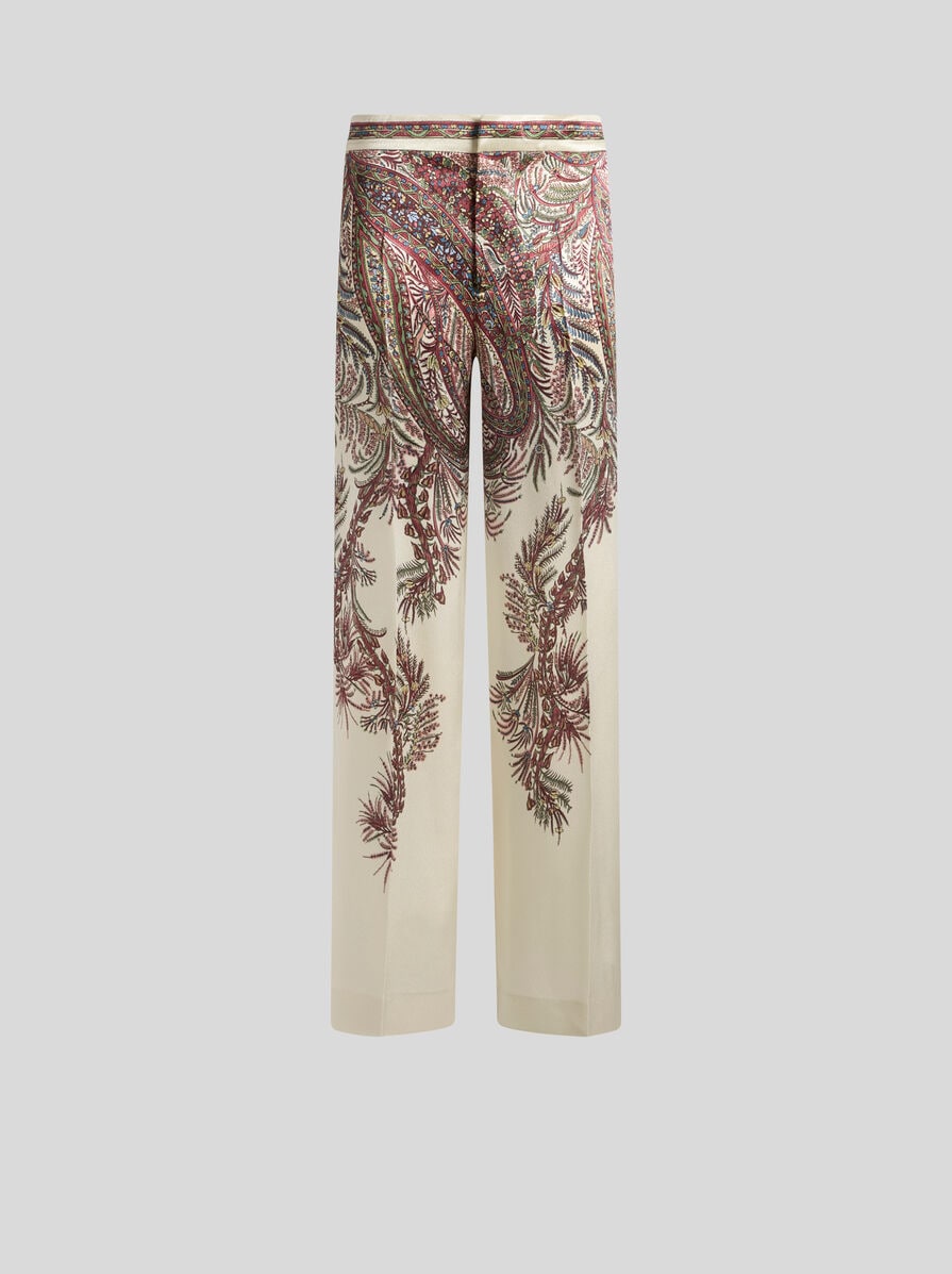 【関税込み】ETRO PALAZZO PANTS Silk palazzo pants in blue - Etro | Mytheresa