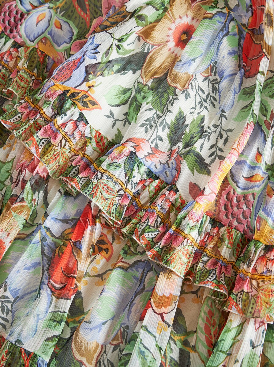 ETRO フローラル シルクスカート | イエロー | FARFETCH JP