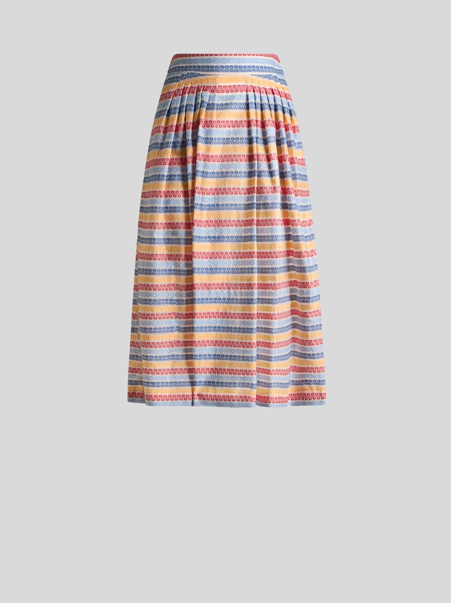 COTTON-BLEND JACQUARD MIDI SKIRT | Skirts | ETRO