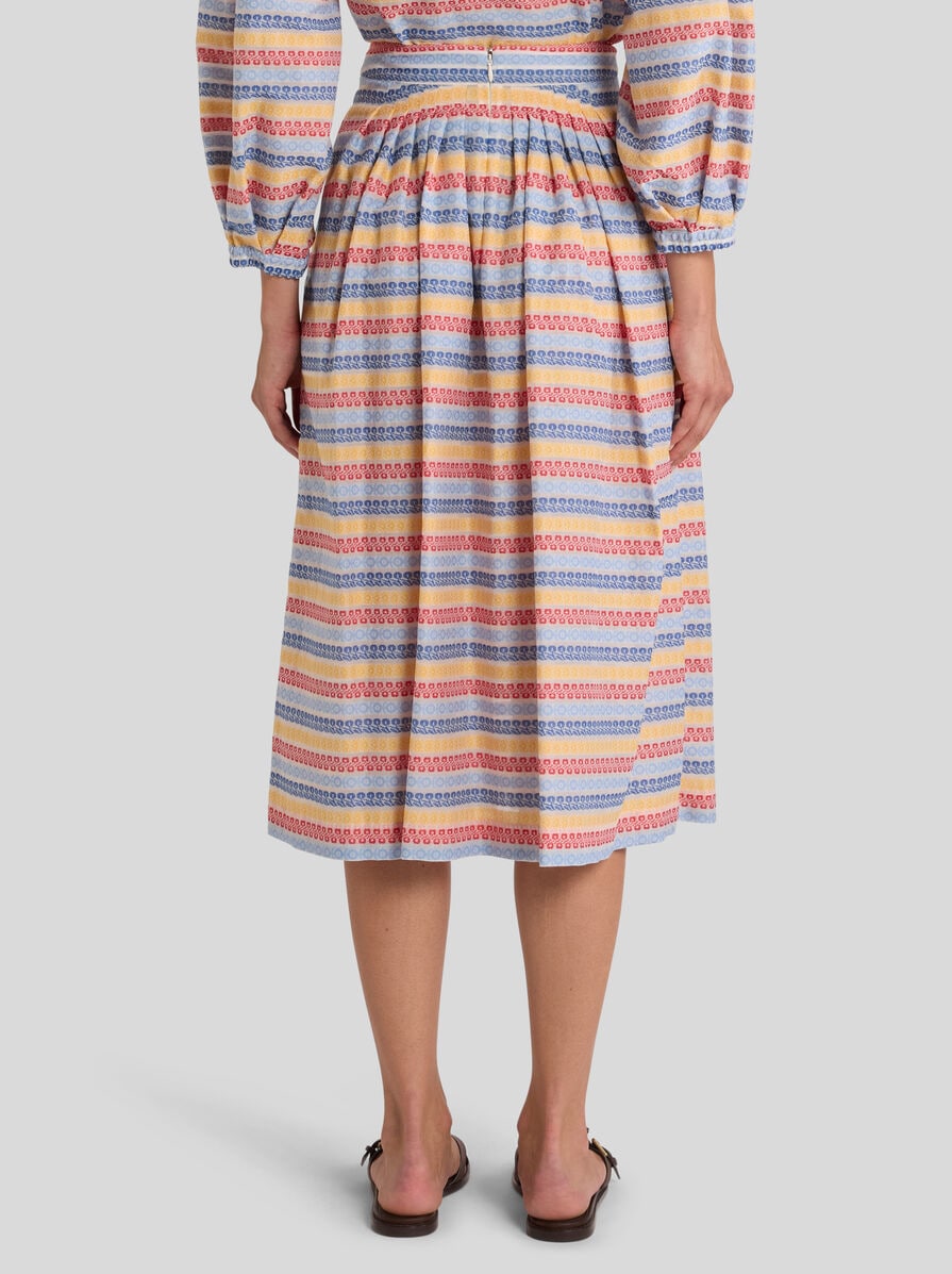 COTTON-BLEND JACQUARD MIDI SKIRT | Skirts | ETRO