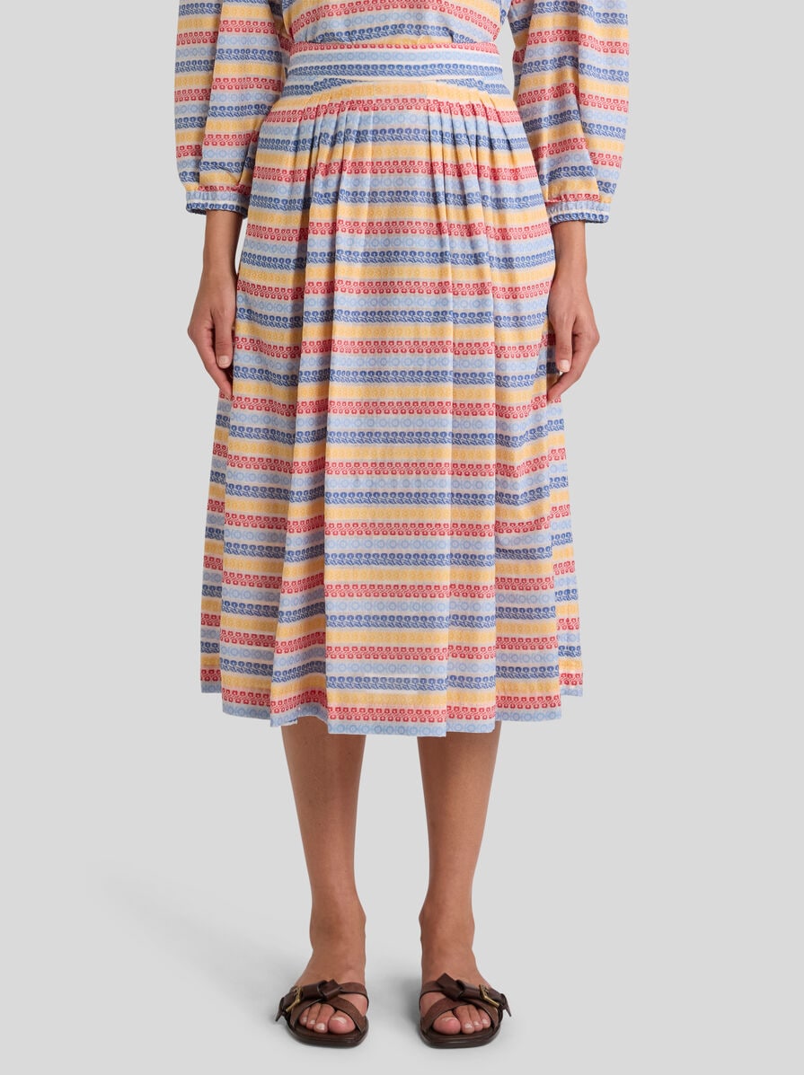 COTTON-BLEND JACQUARD MIDI SKIRT | Skirts | ETRO